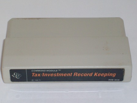 Tax/Investment Record Keeping - TI-99/4A Game